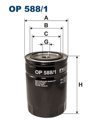 Olejový filter FILTRON OP 617 OP 617