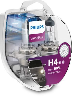 Philips VisionPlus H4 P43t-38 12V 60/55W 12342VPS2 12342VPS2
