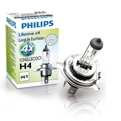 Philips LongLife EcoVision H4 P43t-38 12V 60/55W 12342LLECOC1 12342LLECOC1