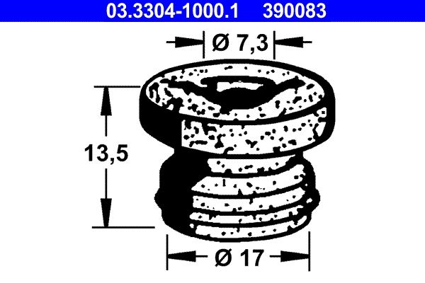 Uzávěr nádržky na brzdovou kapalinu ATE 03.3304-1000.1