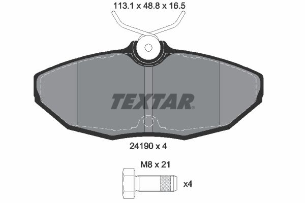Brzdový kotouč TEXTAR 92152403